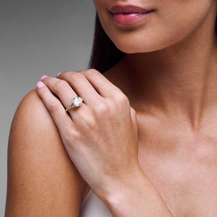 Art Deco Engagement Setting by C. Gonshor In Yellow Gold 14K