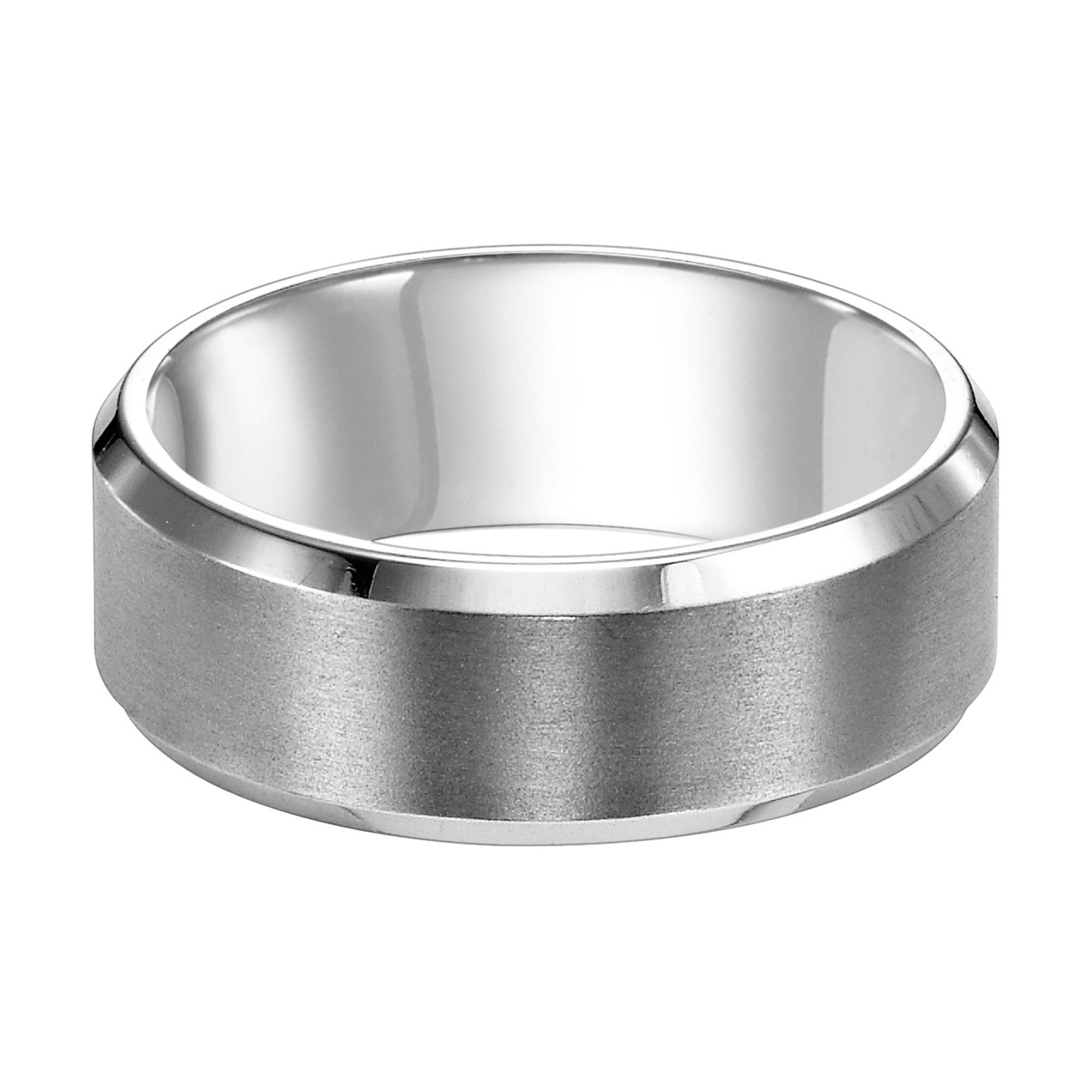 Brushed 8mm Wedding Band 0