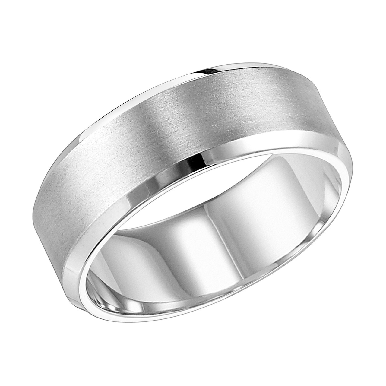 Brushed 8mm Wedding Band 1