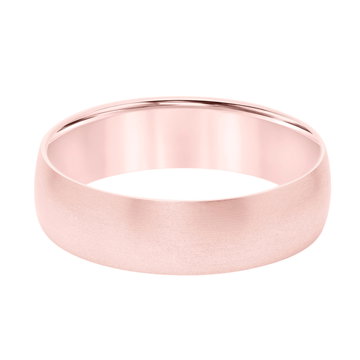 Classic Matte 6mm Wedding Band In White Gold 14K