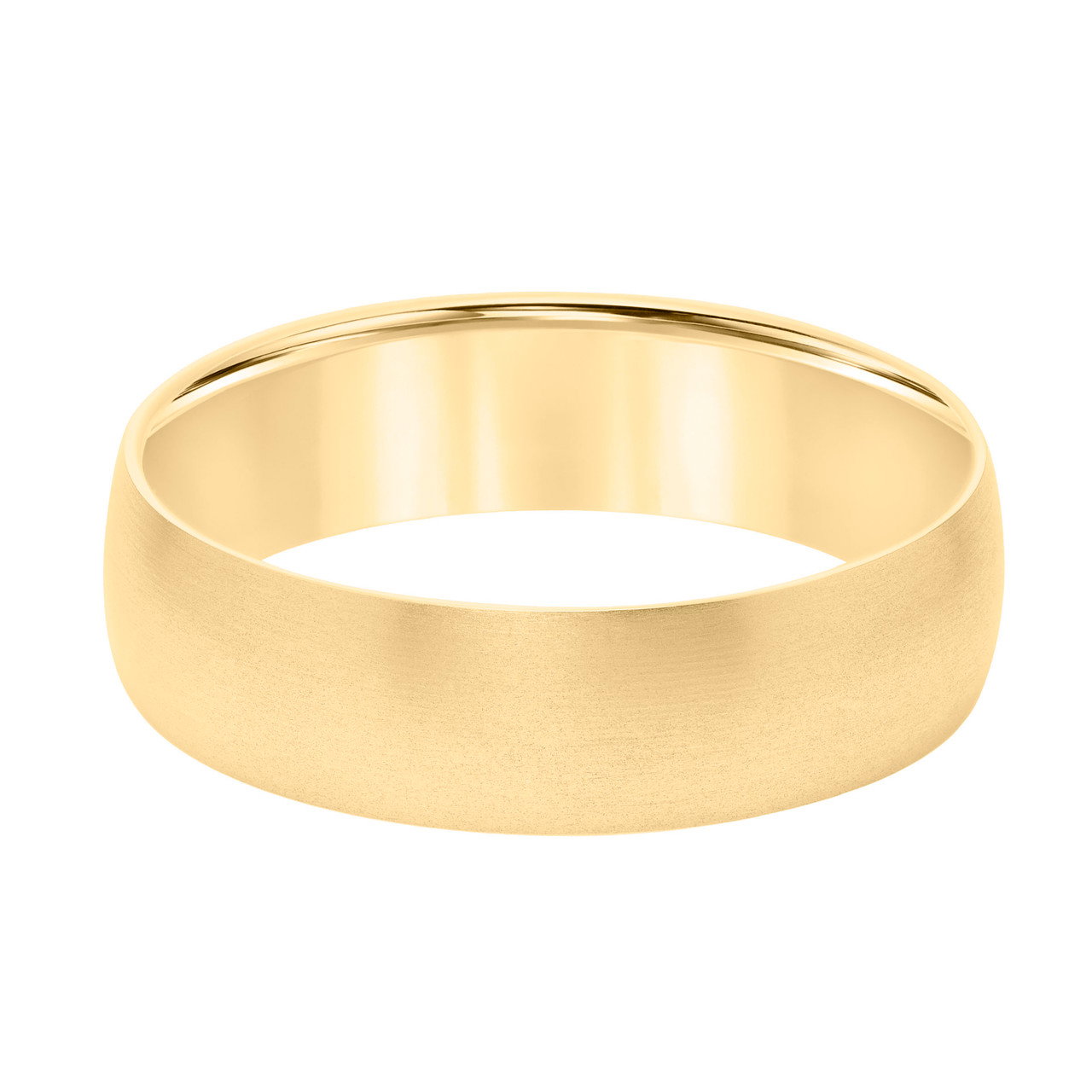 Classic Brushed 6mm Wedding Band 0