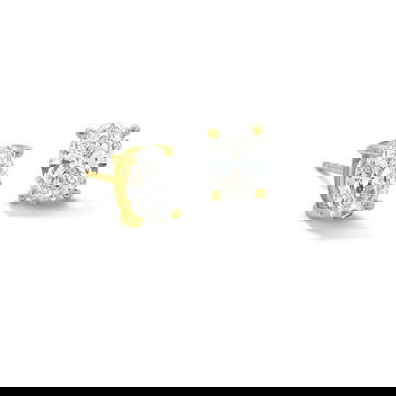 Oval Lab Grown Diamond Stud Earrings 0