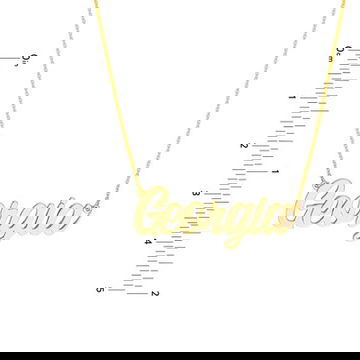 Personalized Script Font Nameplate Necklace 4