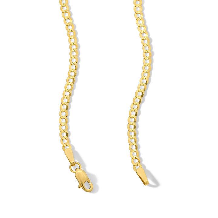 16 Inch Curb Chain Necklace In Yellow Gold 14K