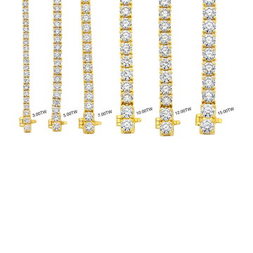 Classic Lab Grown Diamond Tennis Bracelet In White Gold 14K