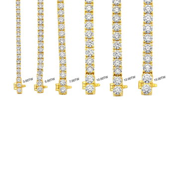Classic Lab Grown Diamond Tennis Bracelet In White Gold 14K