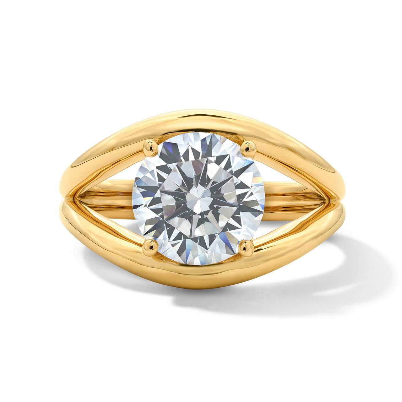Split-Shank Solitaire Engagement Setting by Adorette