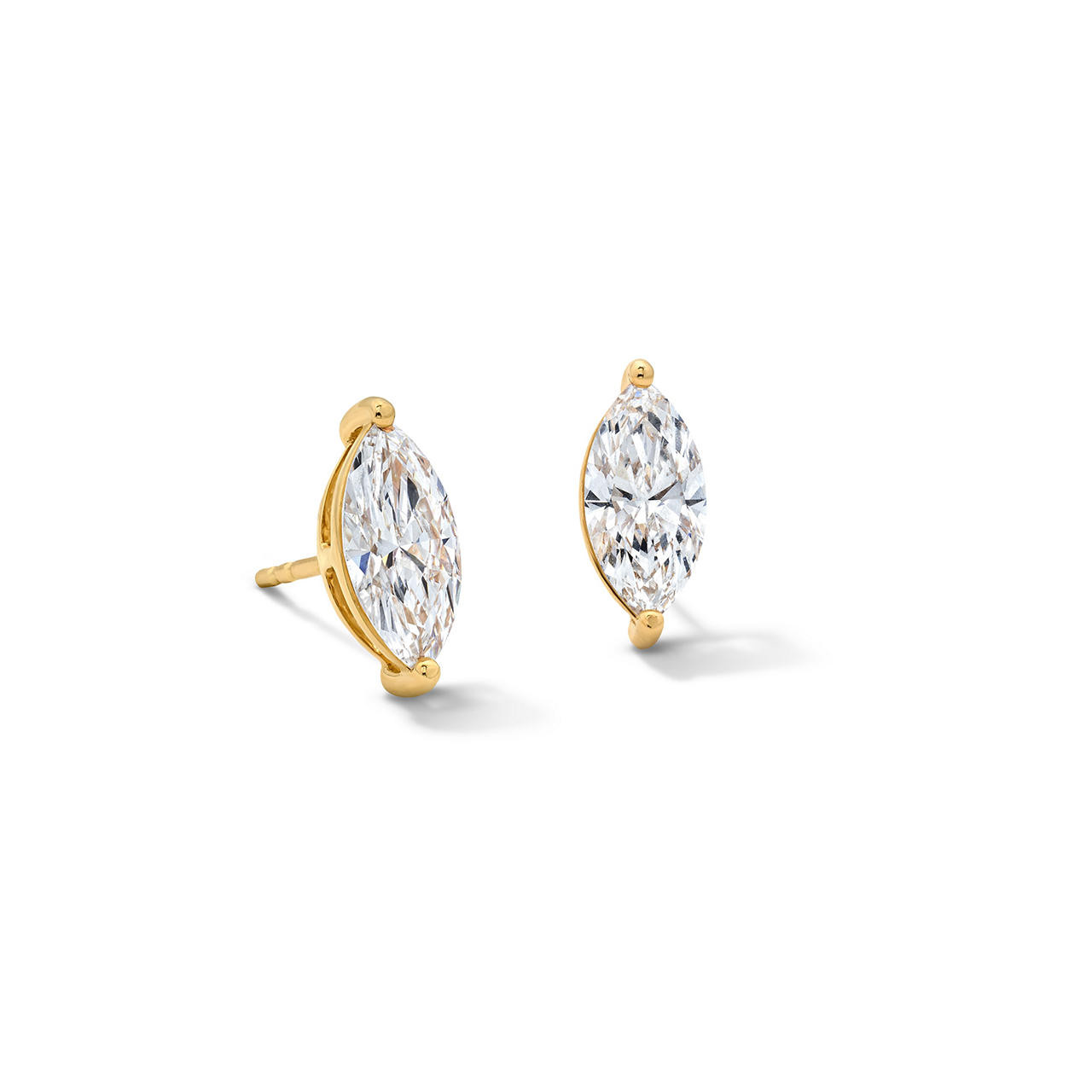 Marquise Lab Grown Diamond Stud Earrings