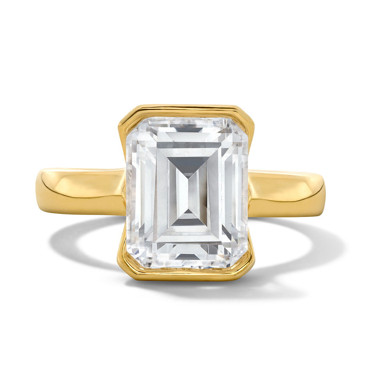 Half Bezel Engagement Setting by Adorette