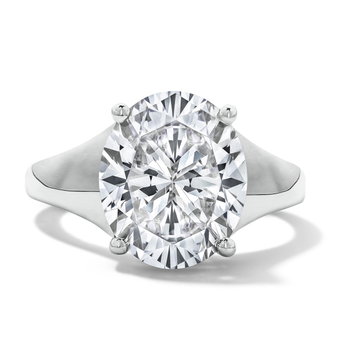 Solitaire Tapered Engagement Setting by Adorette In White Gold 14K