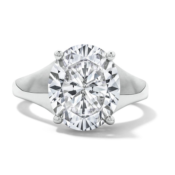 Solitaire Tapered Engagement Setting by Adorette In White Gold 14K