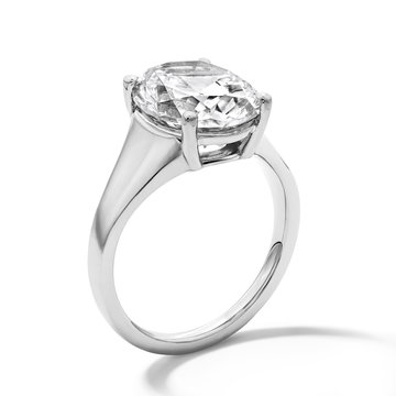 Solitaire Tapered Engagement Setting by Adorette In White Gold 14K