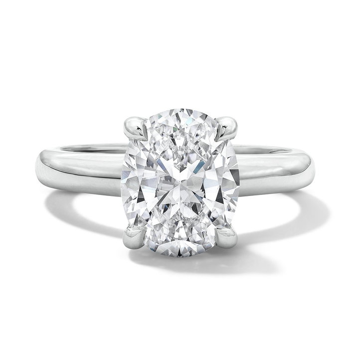 Michael M. Solitaire Hidden Halo Engagement Setting In White Gold 18K