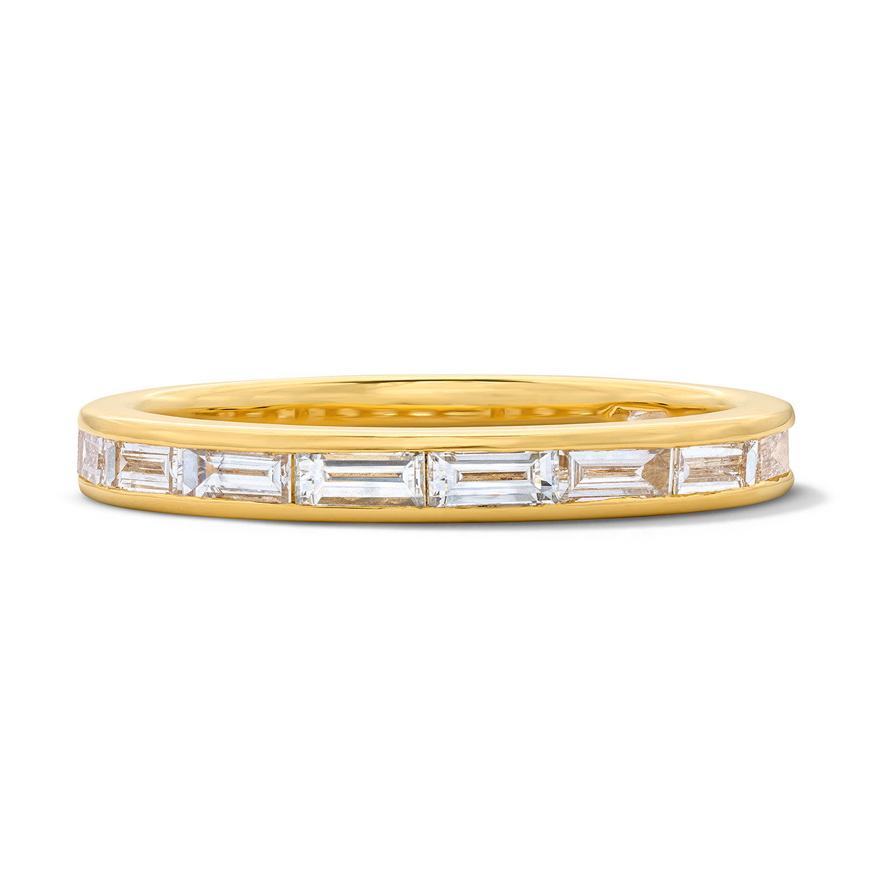 Michael M. Baguette Diamond Channel Wedding Band 0