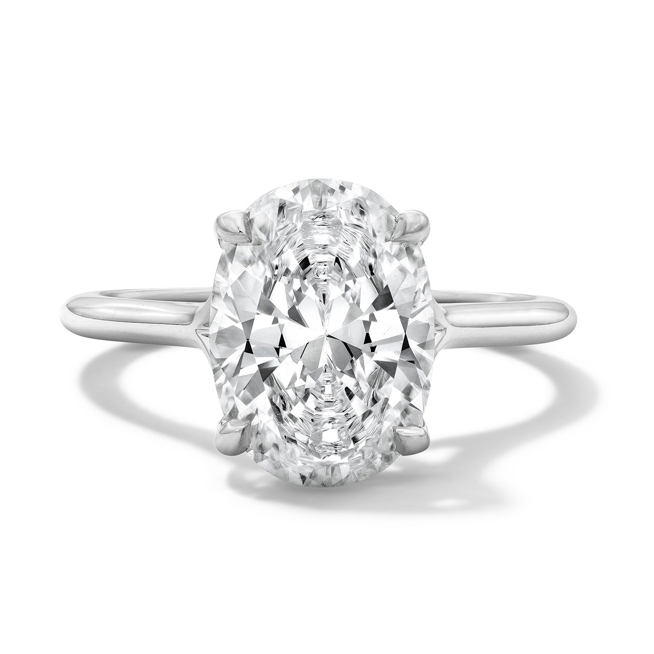 Michael M. Crown Hidden Halo Solitaire Engagement Setting 0
