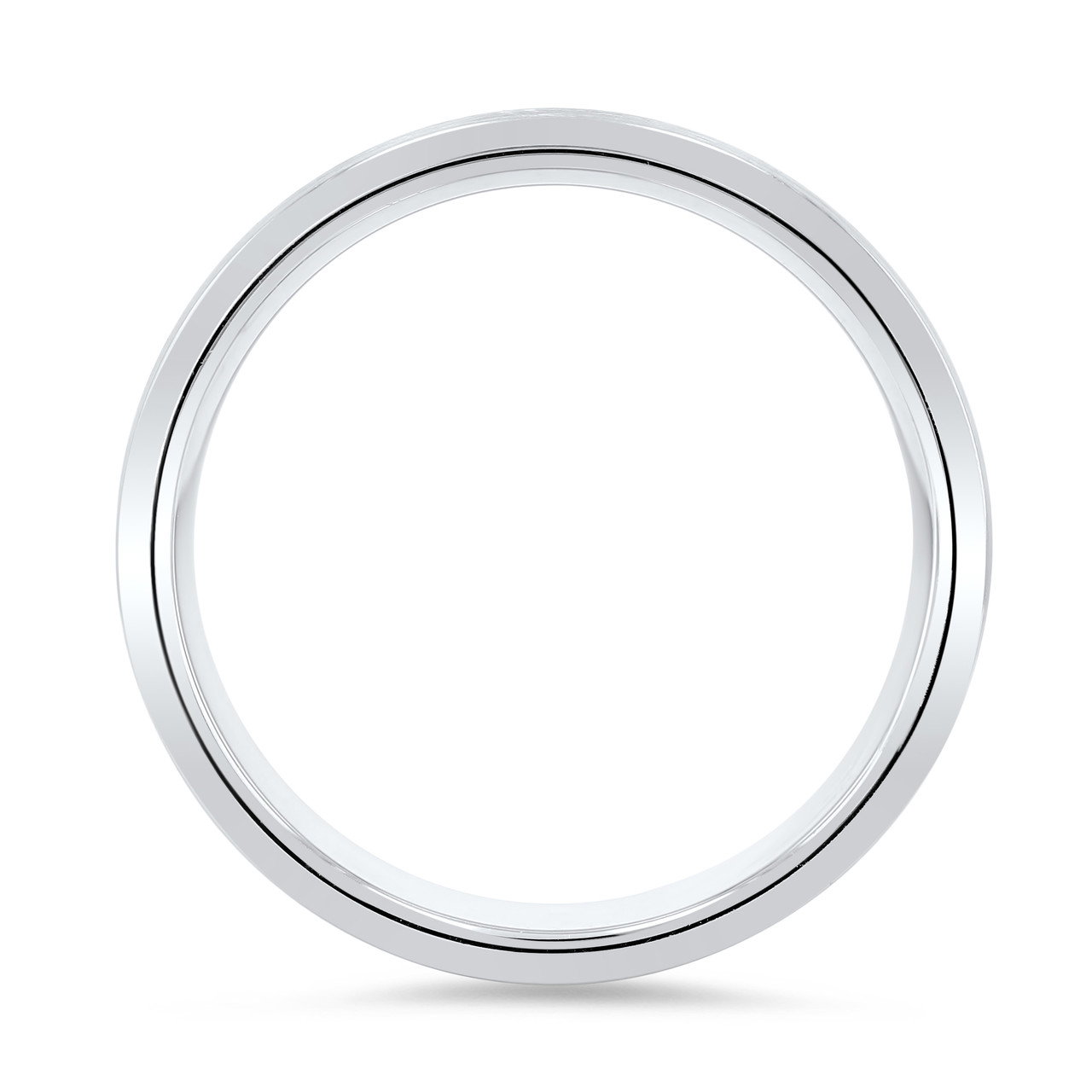 Matte Bevel Edge Wedding Band