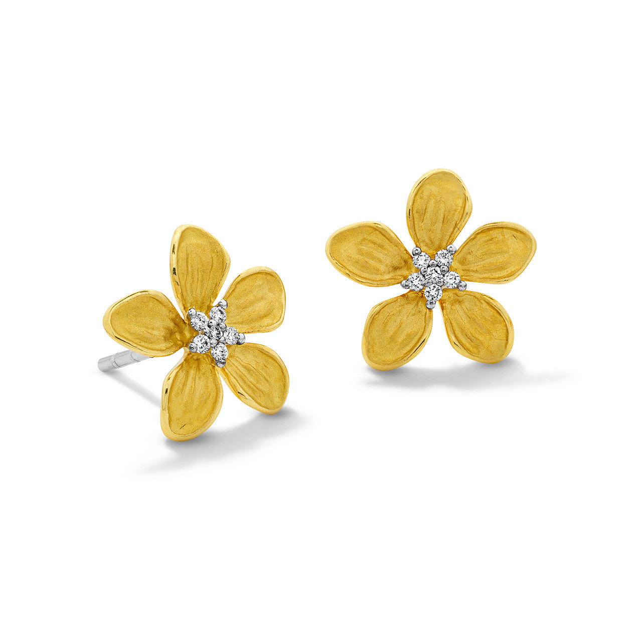 Simon G. Diamond Flower Stud Earrings 0