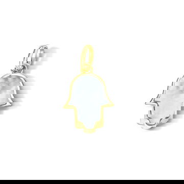 Mother of Pearl Hamsa Charm 0