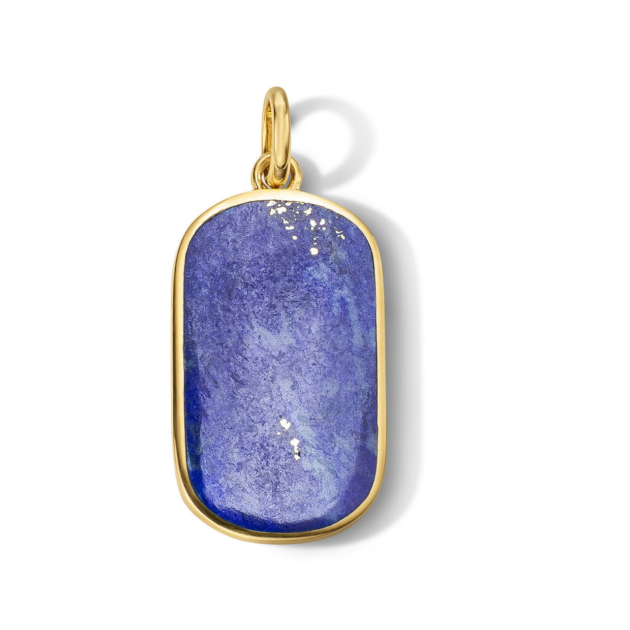 Lapis Dog Tag Charm 0