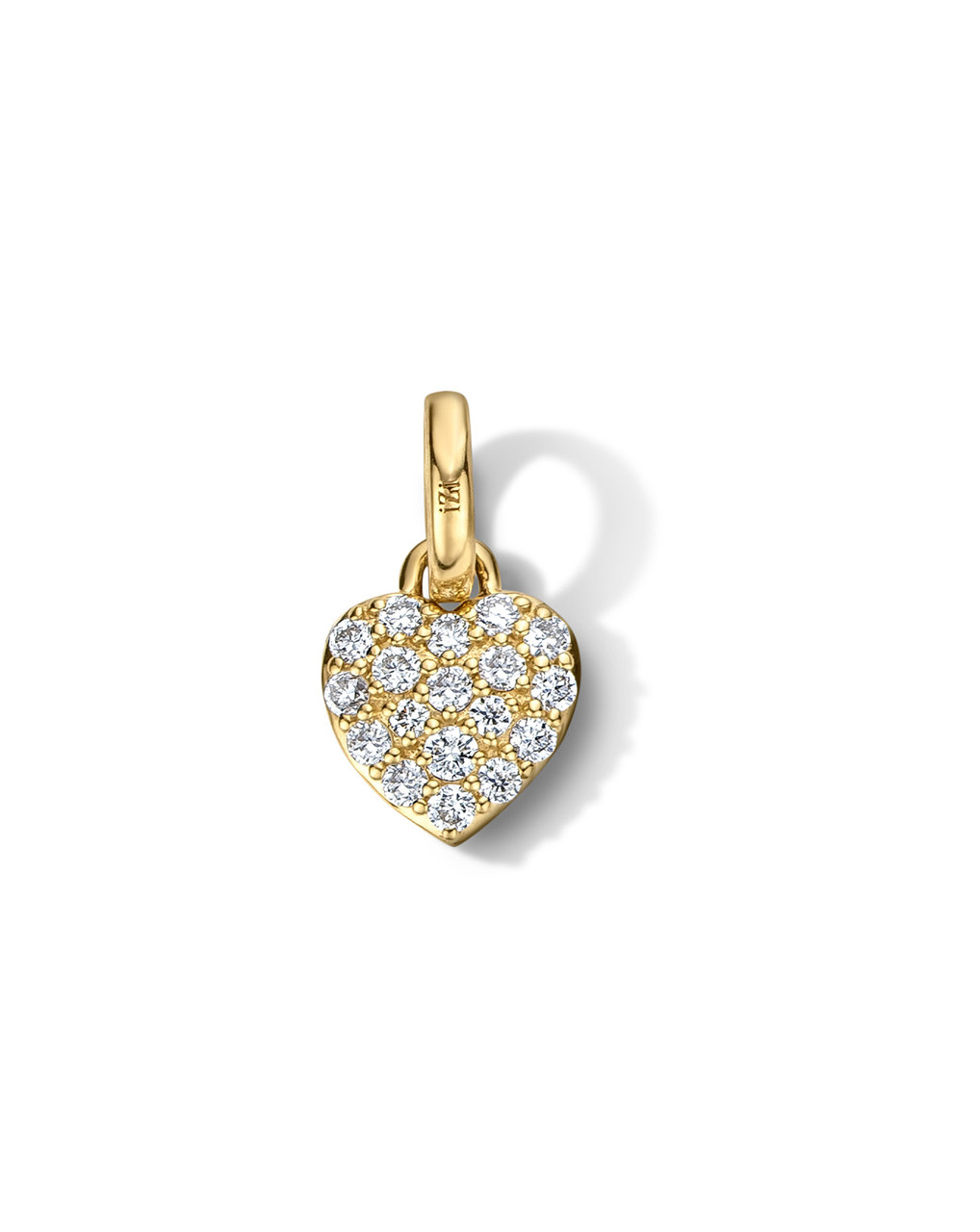 Diamond Heart Charm 0