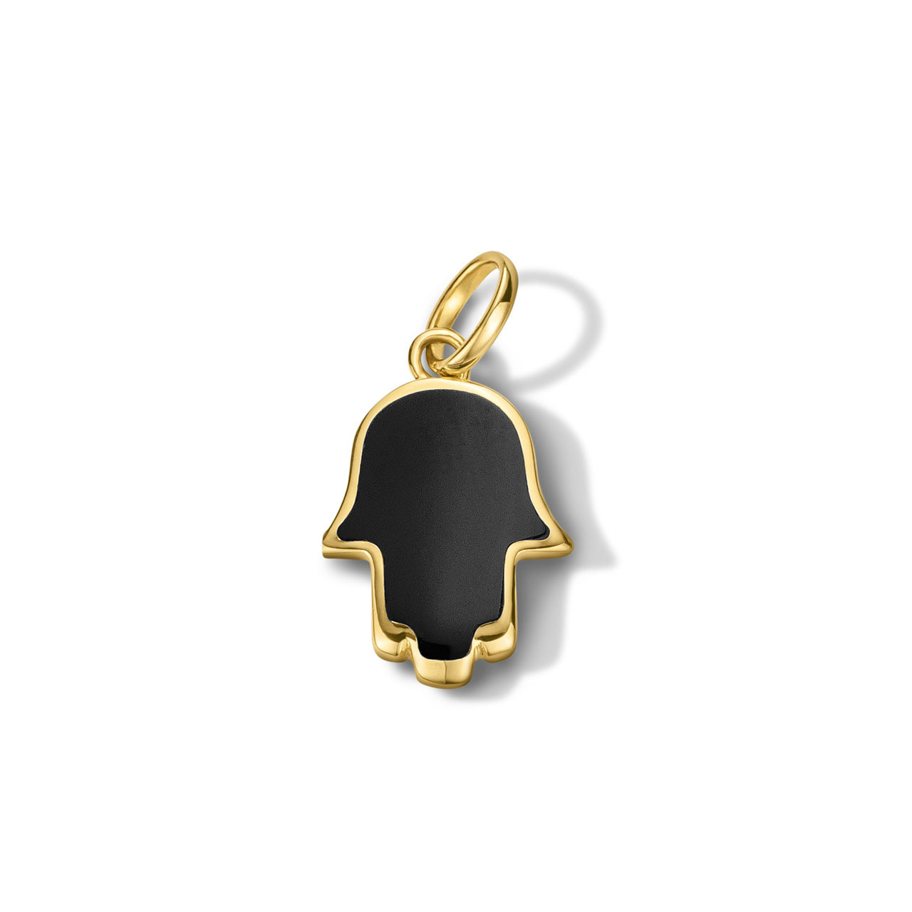 Black Onyx Hamsa Charm 0