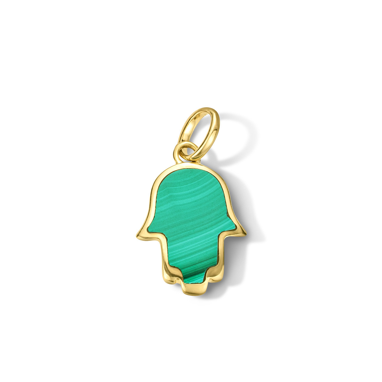 Malachite Hamsa Charm 0