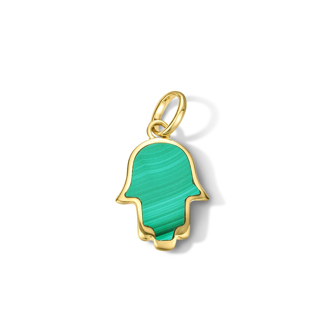 Malachite Hamsa Charm