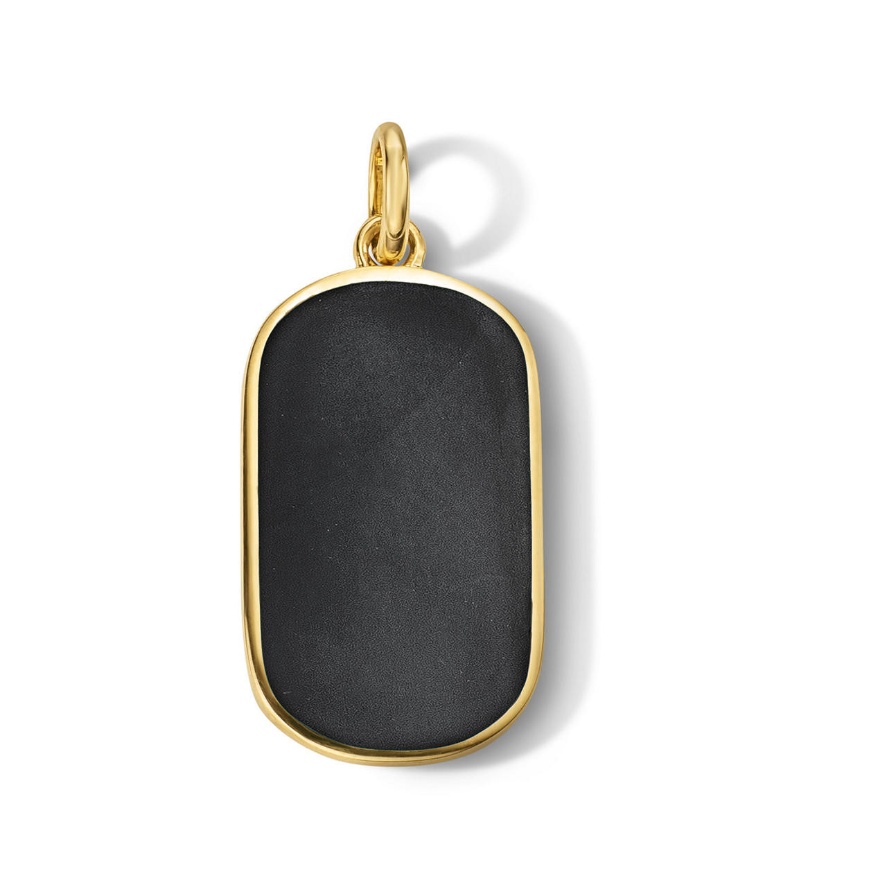Black Onyx Dog Tag Charm 0