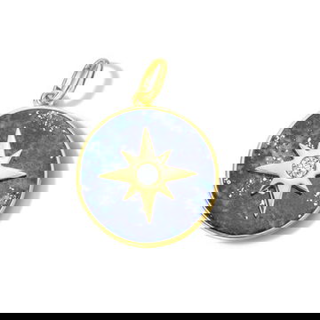 Lapis Diamond Large Starburst Charm 0