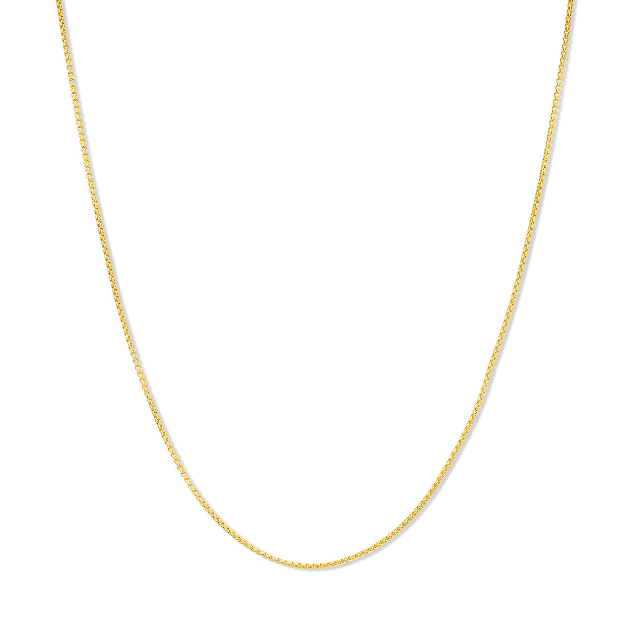 14K Gold Round Box Chain (18-inch) 0
