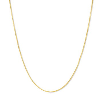 14K Gold Round Box Chain (18-inch) In Yellow Gold 14K