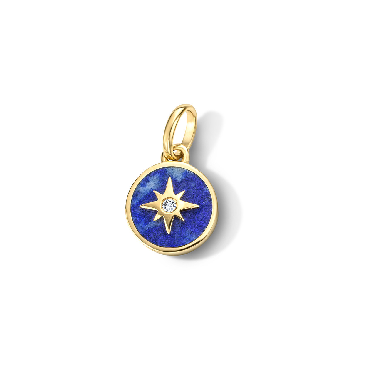 Lapis Diamond Small Starburst Charm 0