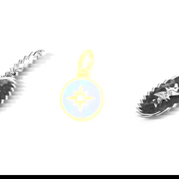 Lapis Diamond Small Starburst Charm 0