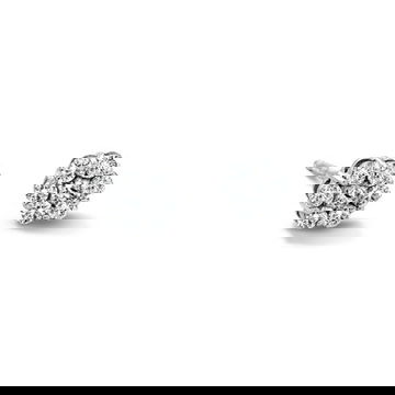 Cluster Diamond Stud Earrings 0