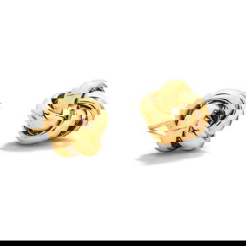 Gold Love Knot Stud Earrings 0