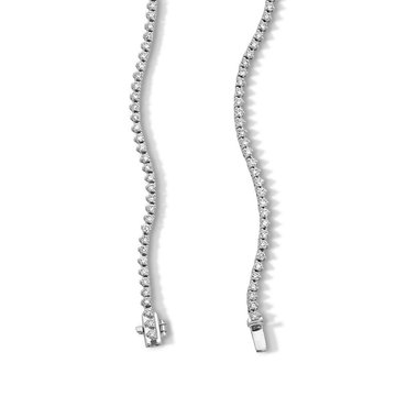 Graduated Lab Grown Diamond Riviera Necklace In White Gold 14K