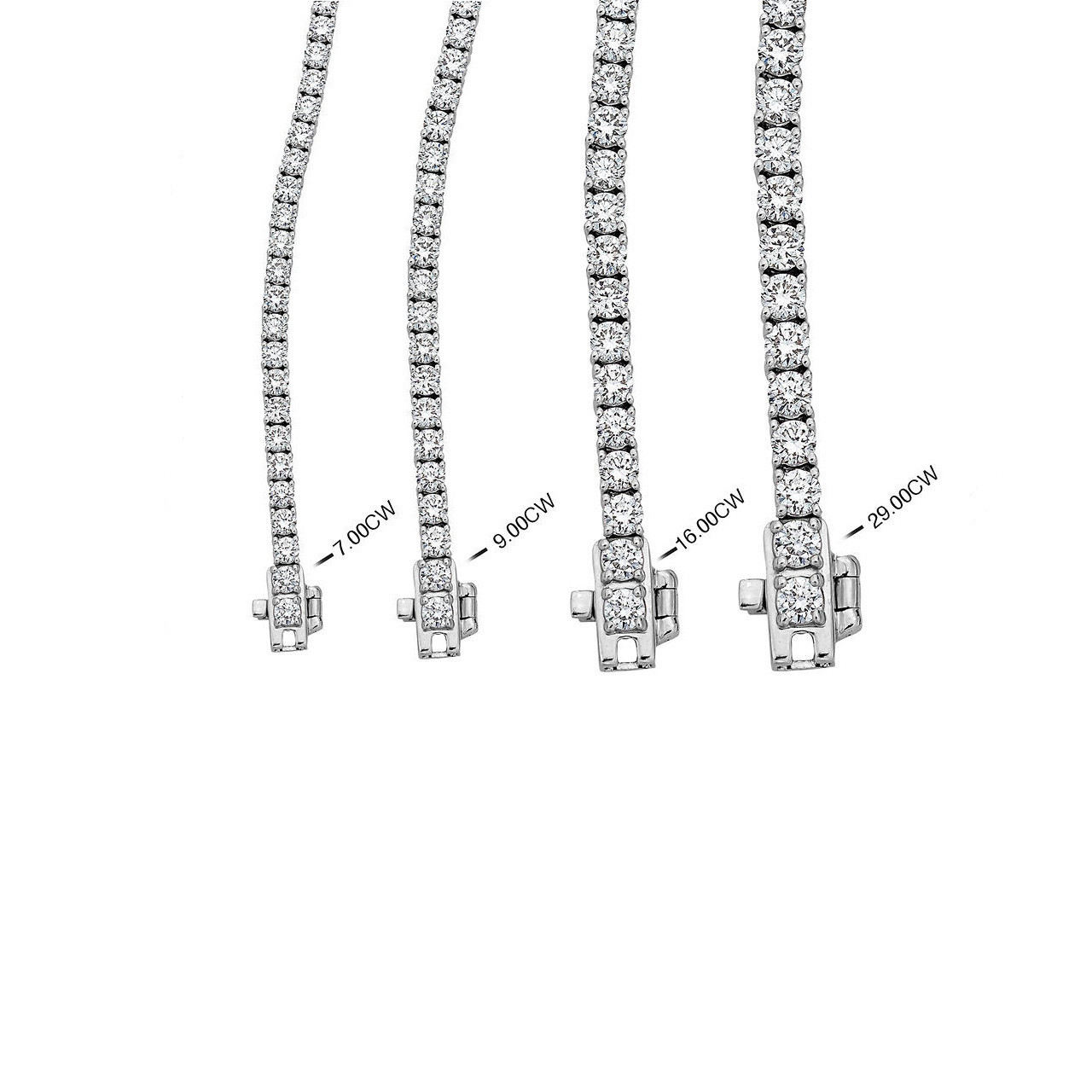 Classic Lab Grown Diamond Tennis Necklace