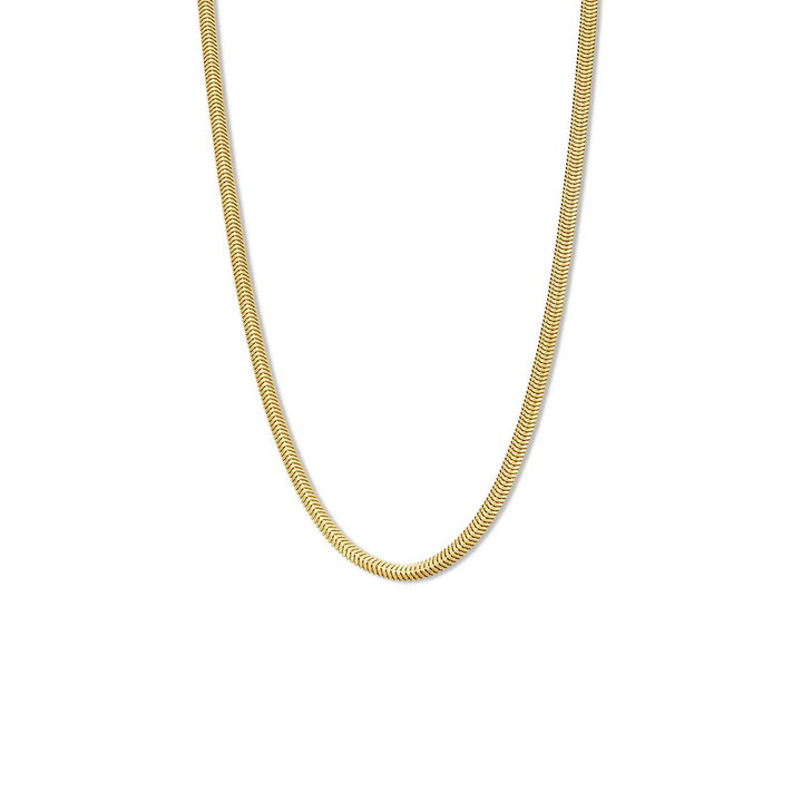 Gold Snake Chain Necklace In Yellow Gold 14K