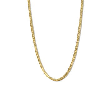 Gold Snake Chain Necklace In Yellow Gold 14K