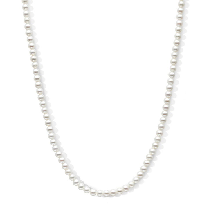 Freshwater Pearl Petite Strand Necklace In Yellow Gold 14K
