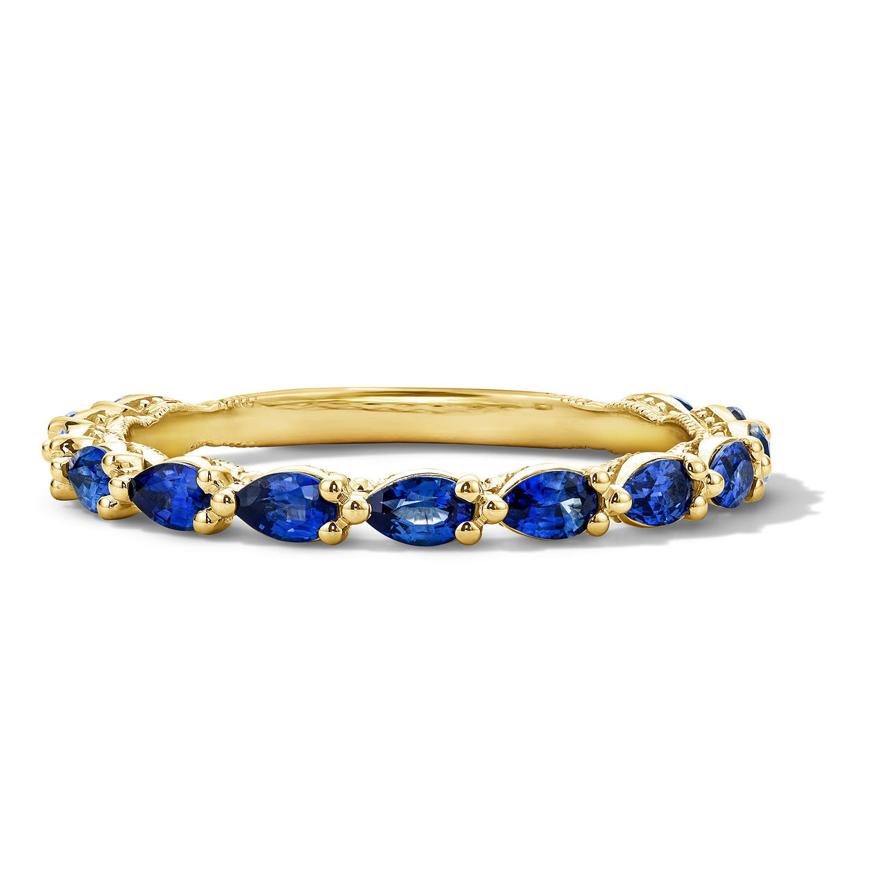Tacori Pear-Shaped Blue Sapphire Wedding Band 0