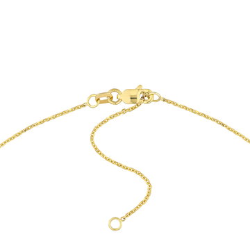 Personalized Signature Font Nameplate Necklace In Yellow Gold 14K