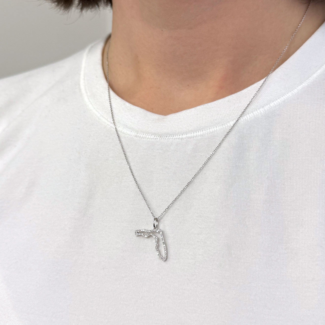 Florida State Diamond Necklace