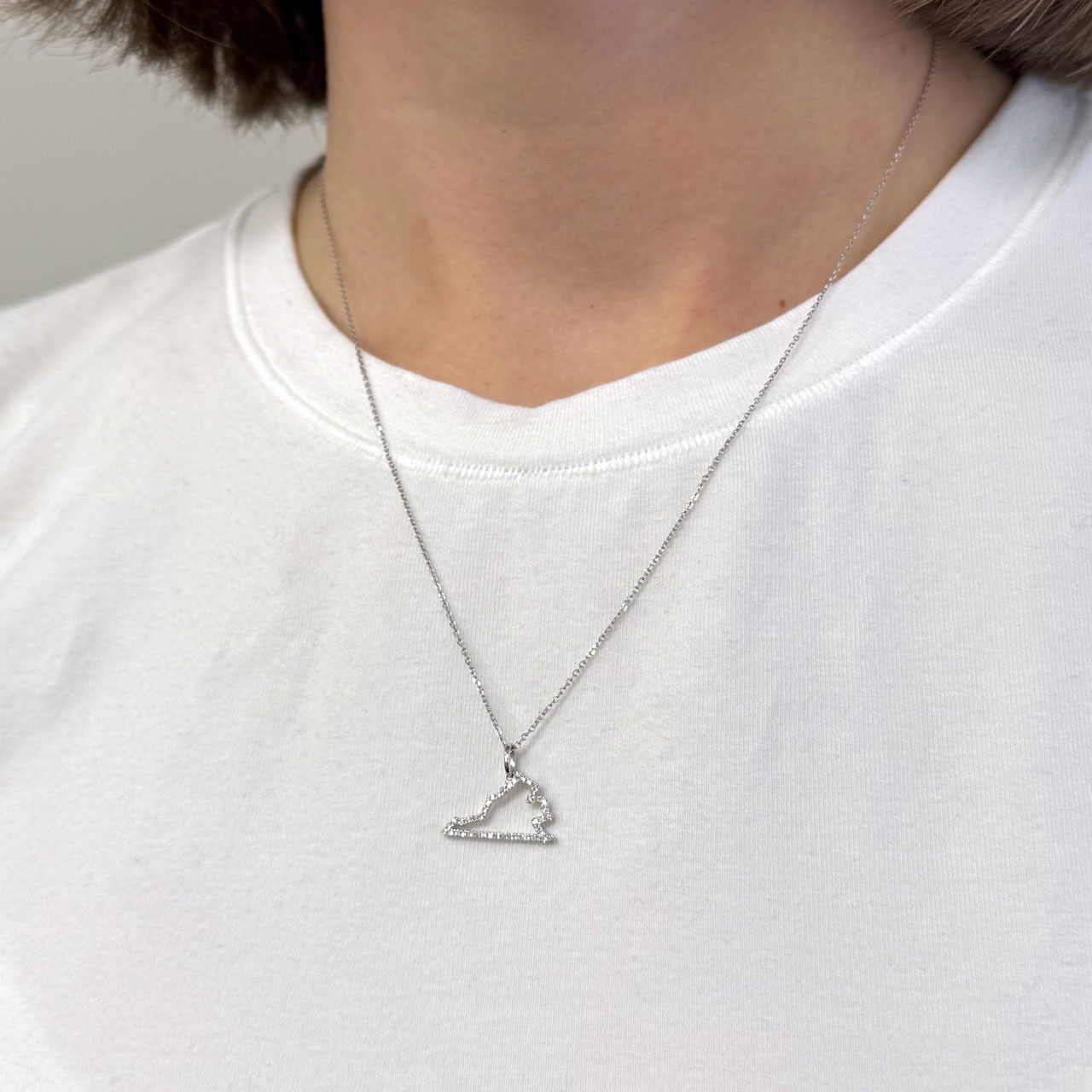 Virginia State Diamond Necklace