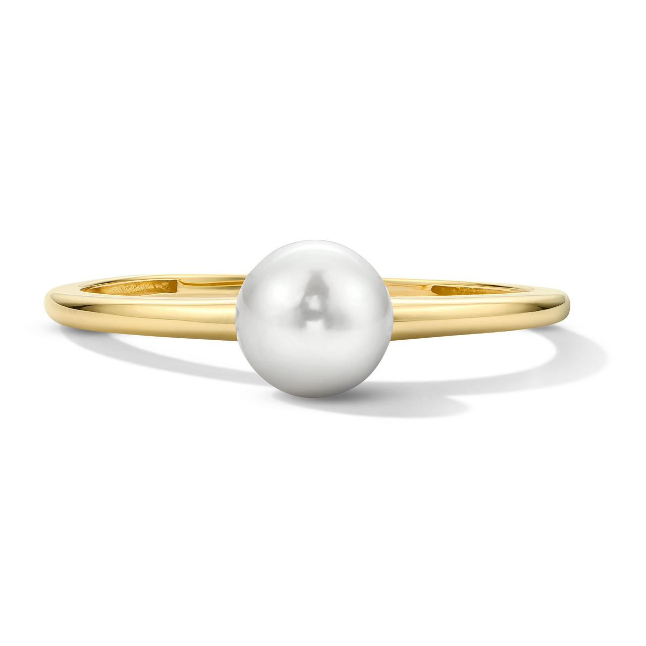 Pearl Solitaire Ring 0