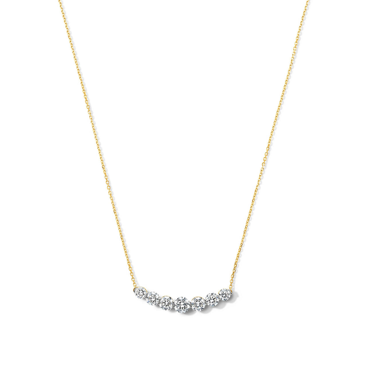 Lab Grown Diamond Bar Necklace