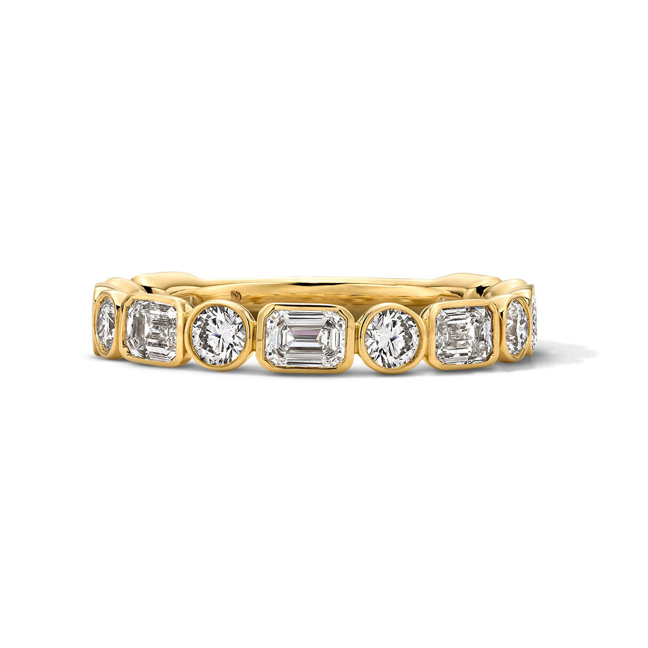 Fancy Shape Diamond Wedding Band by Adorette