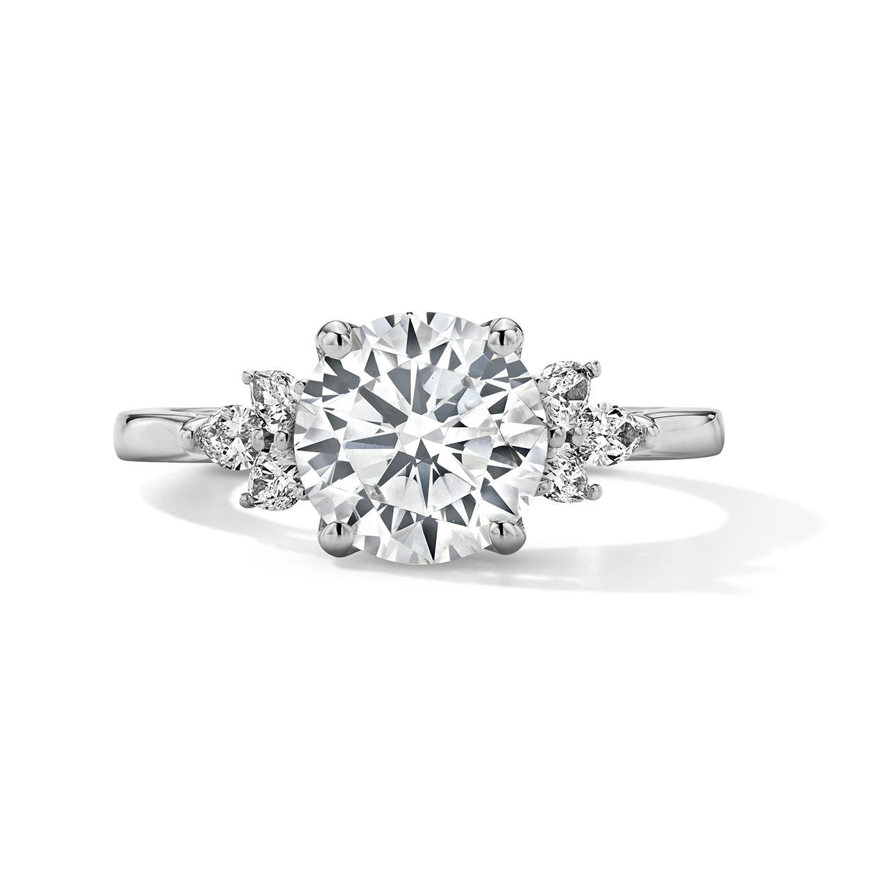Tulip Prong Floral Cathedral Engagement Setting by Adorette 0
