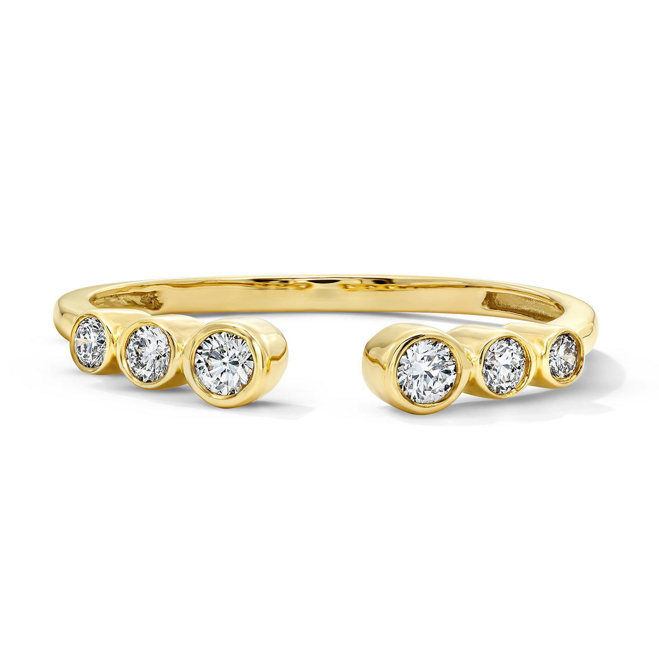 Open Bezel Diamond Ring