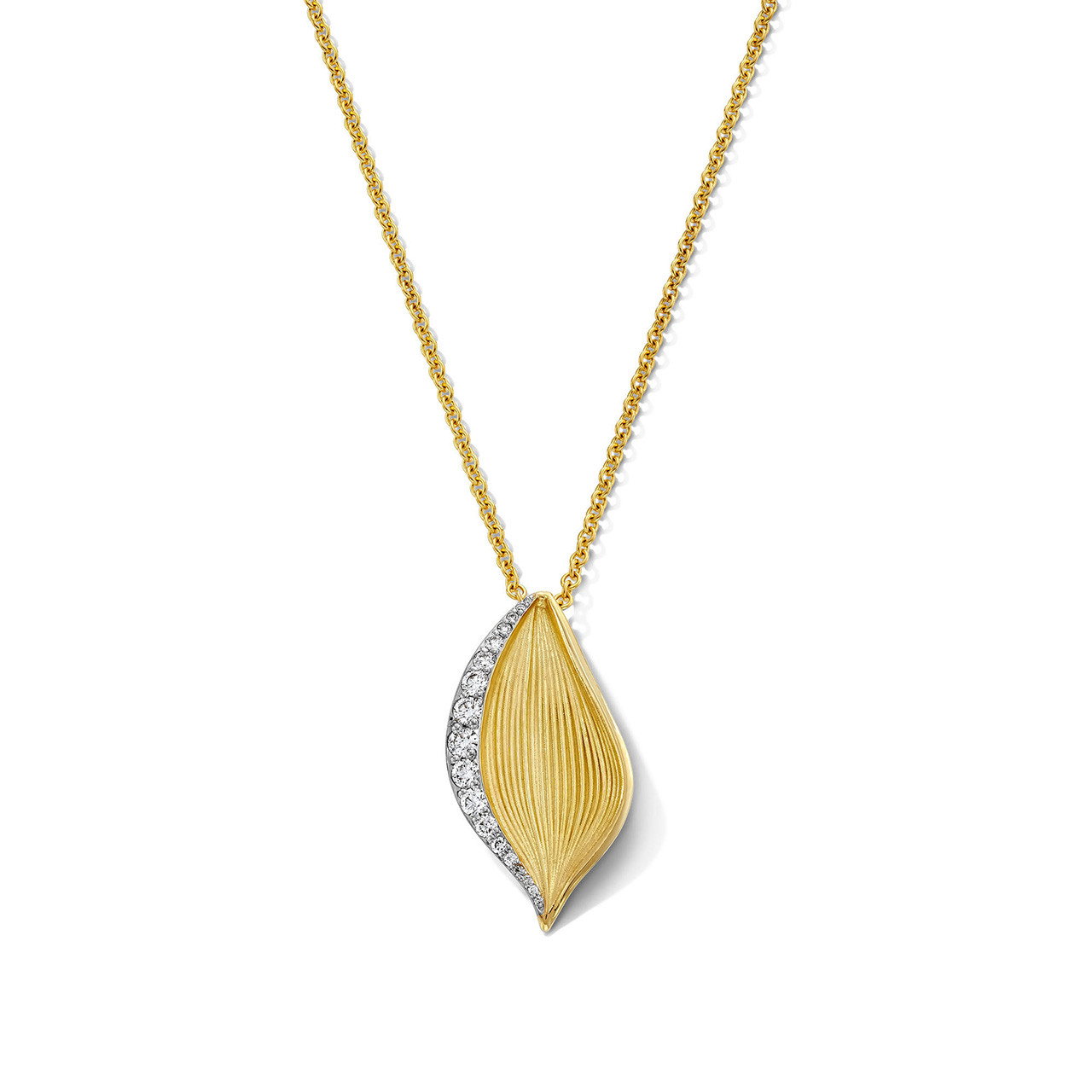 Tacori Diamond Petal Pendant Necklace 0